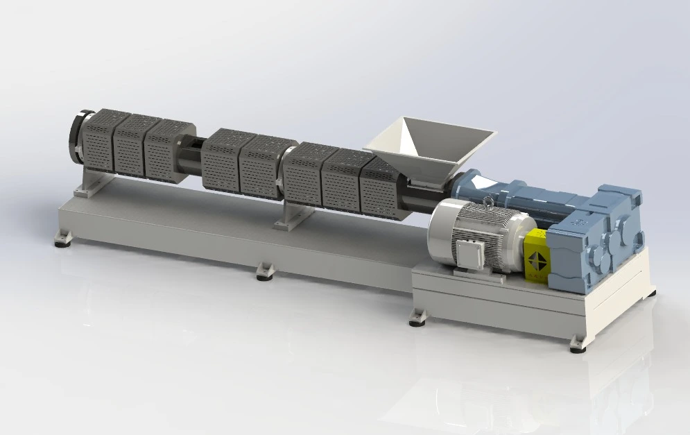 Kahe kruviga plastikust ringlussevõtu ekstruuderi tellimus Aafrika kliendile