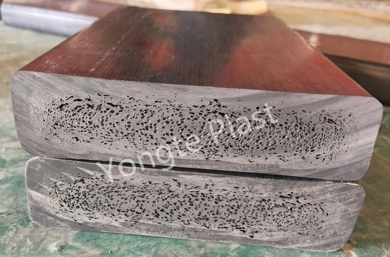 Edukalt testitud 200x50 mm taaskasutatud tahkest plastist saematerjali